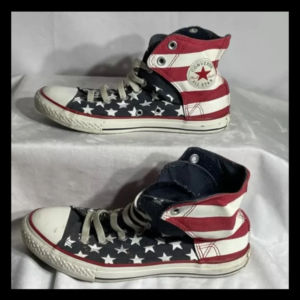 Converse All Star:  Chuck Taylor All Star, American Flag size 5 Junior - Picture 8 of 10